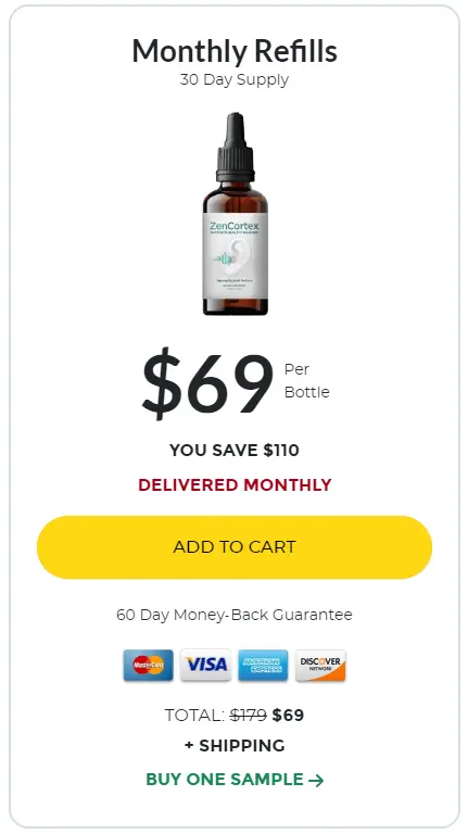 ZenCortex 1 bottle order now